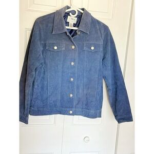 C/WS Blue Suede Jacket That Buttons Down In Size Medium